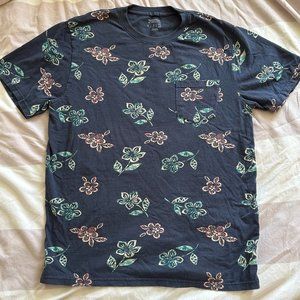 Urban Outfitters Navy Floral T-Shirt